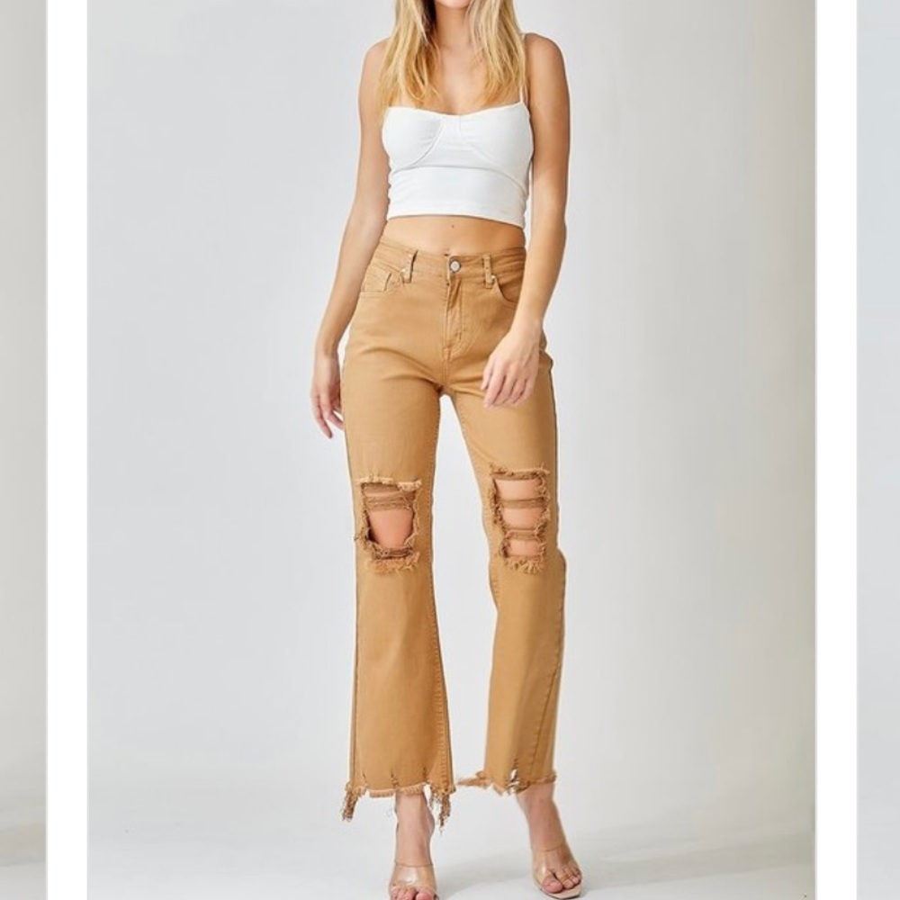 Risen Mocha jeans.